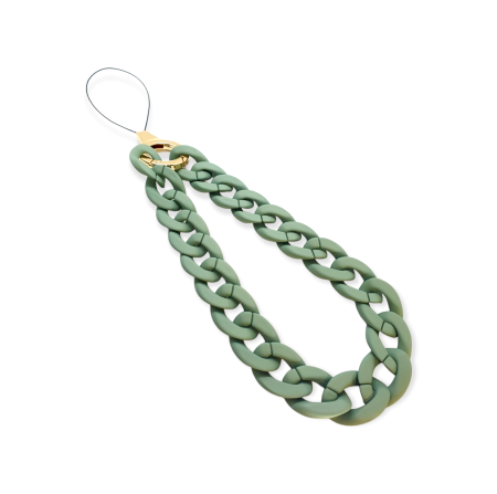 jewelry for phone with green bone chain